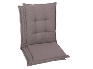 Go-de textil Tuinkussen (Stoelkussens voor stoelen met een normale rugleuning, Taupe)