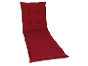 Go-de textil Tuinkussen (Stoelkussen voor een ligbed, Kersenrood)