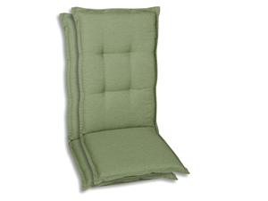 Go-de textil Tuinkussen (Stoelkussens voor stoelen met een lange rugleuning, Lichtgroen)