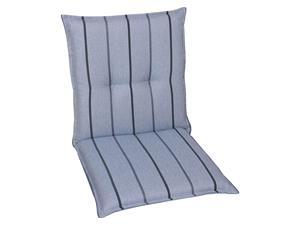 Go-de textil Tuinkussen (Stoelkussens voor stoelen met een lage rugleuning, Blauw)