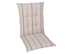 Go-de textil Tuinkussen (Stoelkussens voor stoelen met een normale rugleuning, Beige)