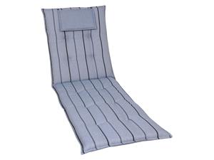 Go-de textil Tuinkussen (Stoelkussen voor een ligbed, Blauw)