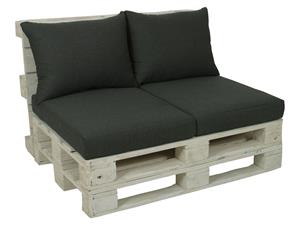 Go-de textil 2 palletkussens (Antraciet)