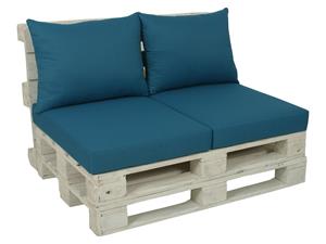 Go-de textil 2 palletkussens (Petrol)