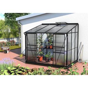 Vitavia Muurkas Ida Aluminium Gepoedercoat Zwart Hkp 6mm Panelen Maat 5200