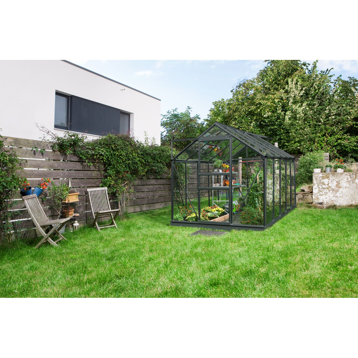 Vitavia Serre Venus Maat 6200 Zwart Gehard Glas (esg) 3mm