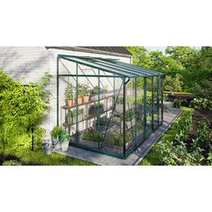 Vitavia Muurkas Ida Gepoedercoat Aluminium Smaragd Esg 3mm + Hkp 6mm Panelen Maat 6500