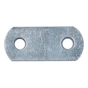 ALBERTS Verbindingsplaat Afgeronde Uiteinden Galvanisch Blauw 16x40mm