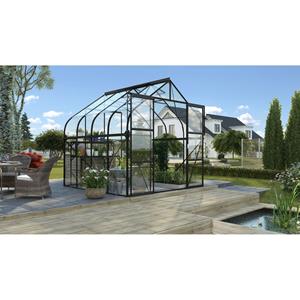 Vitavia Serre Diana Maat 6700 Zwart Gepoedercoat Aluminium Gehard Veiligheidsglas (vt)