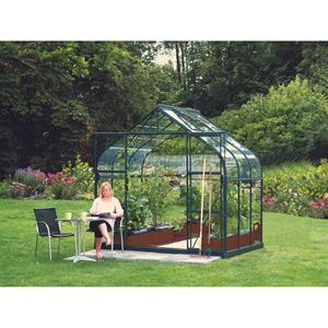 Vitavia Serre Maat 5000 Smaragd Gepoedercoat Aluminium Gehard Veiligheidsglas (vt)