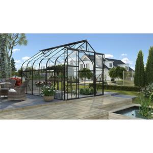 Vitavia Broeikas Maat 9900 Zwart Aluminium + Gehard Veiligheidsglas (esg) 3mm