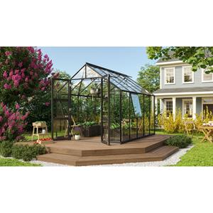 Vitavia Broeikas Olymp Maat 8300 Gepoedercoat Aluminium Zwart Gehard Veiligheidsglas (esg) 3mm