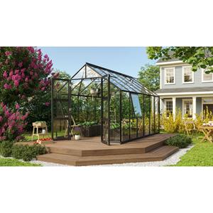 Vitavia Broeikas Olymp Maat 9900 Gepoedercoat Aluminium Zwart Gehard Veiligheidsglas (esg) 3mm