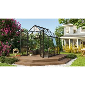 Vitavia Broeikas Olymp Maat 6700 Gepoedercoat Aluminium Zwart Gehard Veiligheidsglas (esg) 3mm