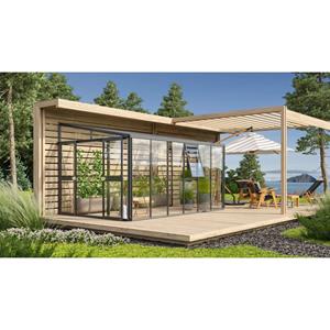 Vitavia Broeikas Athena Maat 10200 Gepoedercoat Aluminium Zwart Gehard Veiligheidsglas (esg) + Polycarbonaat (pc) 10mm