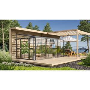 Vitavia Broeikas Athena Maat 11900 Gepoedercoat Aluminium Zwart Gehard Veiligheidsglas (esg) + Polycarbonaat (pc) 10mm