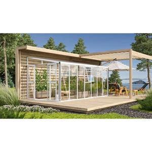 Vitavia Broeikas Athena Maat 11900 Gepoedercoat Aluminium Wit Gehard Veiligheidsglas (esg) + Polycarbonaat (pc) 10mm