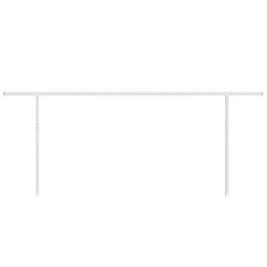 vidaXL Luifelpaalset 600x245 cm ijzer wit