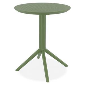Alterego GIMLI 60 DINING Ronde opvouwbare tafel - Groen