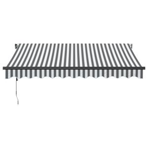 vidaXL Luifel automatisch uittrekbaar 300x250 cm antraciet en wit