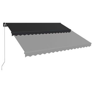 vidaXL Luifel handmatig uittrekbaar 450x300 cm antraciet