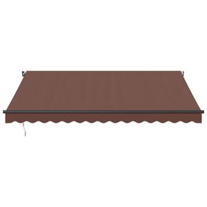 vidaXL Luifel handmatig uittrekbaar 400x300 cm bruin