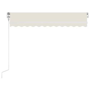vidaXL Luifel automatisch uittrekbaar 350x250 cm crèmekleurig