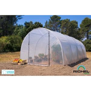 RICHEL Tunnelkas  Transparant/grijs Met 2 Deuren 300x600x200cm 18m²