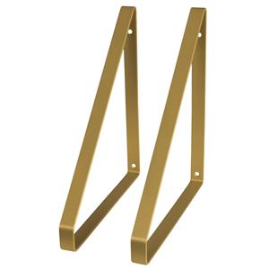Duraline Planksteun Equerre Plat 2 Stuks 24x25,5cm Ongepolijst Messing