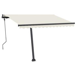 vidaXL Luifel vrijstaand automatisch 300x250 cm crèmekleurig