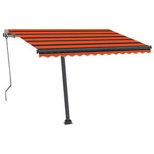 vidaXL Luifel vrijstaand automatisch 300x250 cm oranje en bruin