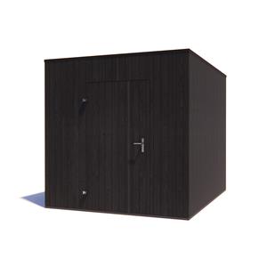 Tuinvoordeel tuinhuis Kubix Vuren ZWART 250 x 250 cm