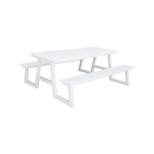 Sweeek  Aluminium picknicktafel met 2 banken, 6 plaatsen