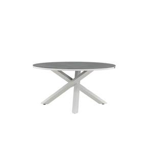 Fjôrd  Tuintafel Wit|Grijs Ø140cm - Steen - Copacabana