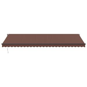 vidaXL Luifel handmatig uittrekbaar 600x300 cm bruin