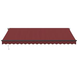 vidaXL Luifel automatisch uittrekbaar 450x350 cm bordeauxrood