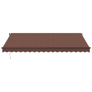 vidaXL Luifel automatisch uittrekbaar 450x350 cm bruin