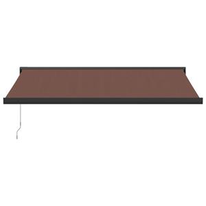 vidaXL Luifel handmatig uittrekbaar 400x300 cm bruin