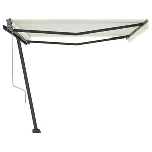 vidaXL Luifel vrijstaand automatisch 400x300 cm crèmekleurig