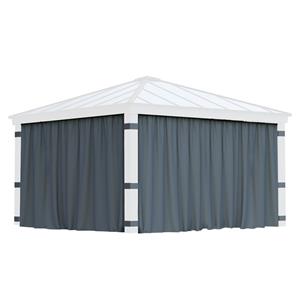 Canopia Gordijnen Grijs Voor Prieel Dallas 435x212cm