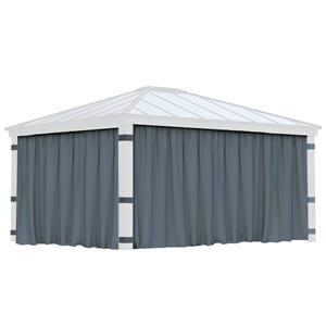 Canopia Gordijnen Grijs Voor Prieel Dallas 466x212cm