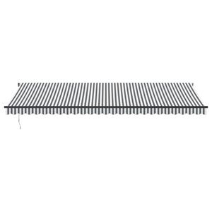 vidaXL Luifel automatisch uittrekbaar 600x300 cm antracietkleur en wit