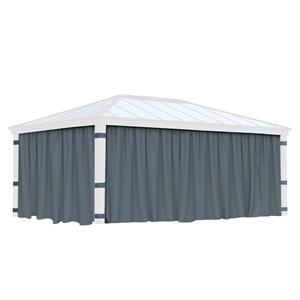 Canopia Gordijnen Grijs Voor Prieel Dallas 533x212cm