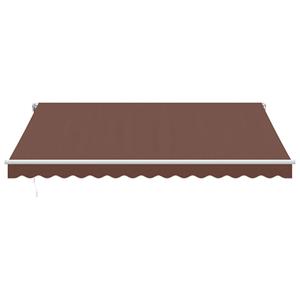 vidaXL Luifel automatisch uittrekbaar 400x300 cm bruin