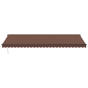 vidaXL Luifel handmatig uittrekbaar 600x350 cm bruin