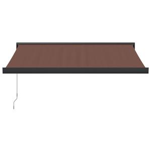 vidaXL Luifel handmatig uittrekbaar 350x250 cm bruin
