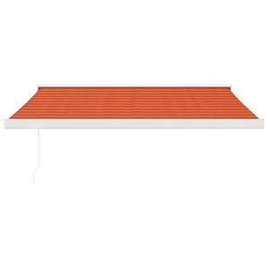 vidaXL Luifel uittrekbaar 3x2,5 m stof en aluminium oranje en bruin
