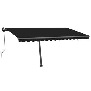 vidaXL Luifel vrijstaand automatisch 450x350 cm antracietkleurig