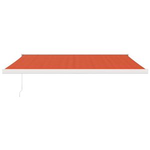 vidaXL Luifel uittrekbaar 4x3 m stof en aluminium oranje en bruin