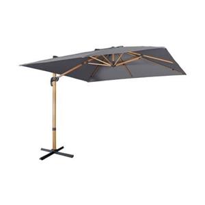 Sweeek  Vierkante offset parasol 3x3m, paal met houteffect